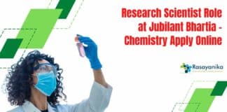 Research Scientist Role at Jubilant Bhartia