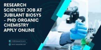 Research Scientist Job at Jubilant Biosys