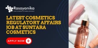 Latest Cosmetics Regulatory Affairs Job at Suntara Cosmetics- Apply Now