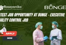 Latest Job Opportunity at Bunge - Executive Quality Control Job