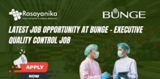 Latest Job Opportunity at Bunge - Executive Quality Control Job
