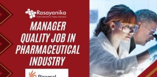 Pirmal Hiring Pharma & Chemistry For Manager Role - Apply Now