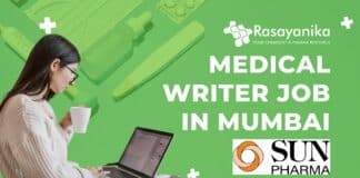 Medical Writer Job in Mumbai Sun Pharma Laboratories Ltd