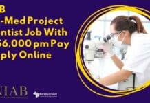 NIAB Non-Med Project Scientist Job