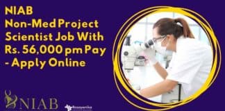 NIAB Non-Med Project Scientist Job