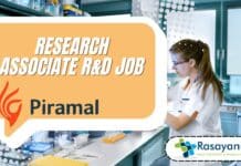 Research Associate R&D job