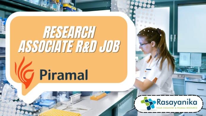 Research Associate R&D job