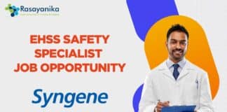 EHSS Safety Specialist job OPPORTUNITY