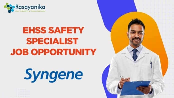 EHSS Safety Specialist job OPPORTUNITY