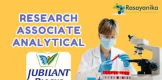 Research Associate Analytical