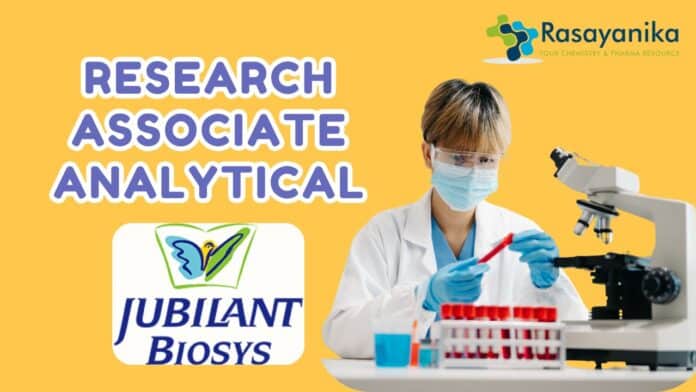 Research Associate Analytical