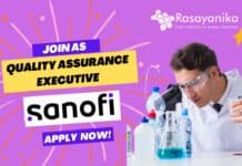 Quality Assurance at Sanofi India