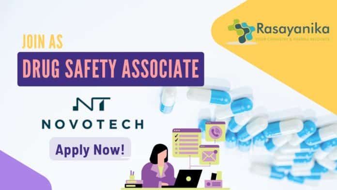 Drug Safety Associate at Novotech