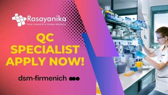 QC Specialist Job at dsm-firmenich | Apply Now!