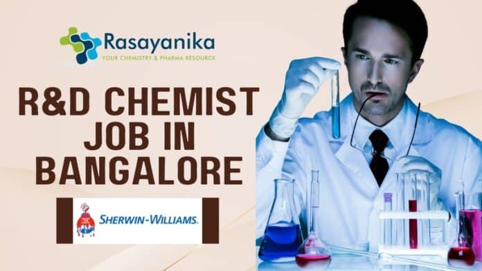 R&D Chemist Job aat Sherwin-Williams -  Apply Now