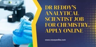 Dr Reddy's Analytical Scientist Job