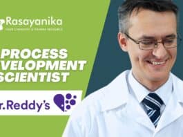 Process Development Scientist Job at Dr. Reddy’s Laboratories