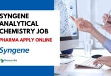 Syngene Analytical Chemistry Job