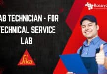 Lab Technician at Sika, Chemistry Apply now!