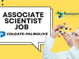 Associate Scientist Job at Colgate-Palmolive, Pharma apply. 