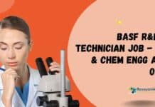 BASF R&D Lab Technician Job