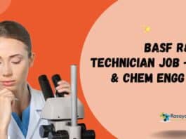 BASF R&D Lab Technician Job