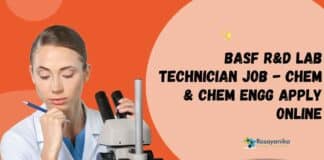 BASF R&D Lab Technician Job