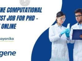 Syngene Computational Chemist Job