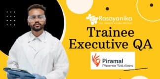 Piramal Pharma Solutions Jobs – Trainee Executive QA