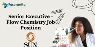 Senior Executive - Flow Chemistry Job Position