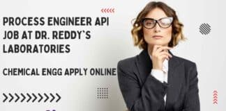 Chemical Engg Jobs at Dr. Reddy's