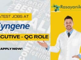 Latest Executive QC role at Sygene