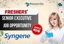 Freshers Pharma Jobs at Syngene - Apply Online