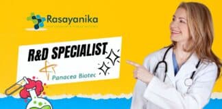 R&D Specialist at Panacea Biotec, BSc/MSc Chemistry job