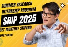 Summer Research Internship 2025 SRIP