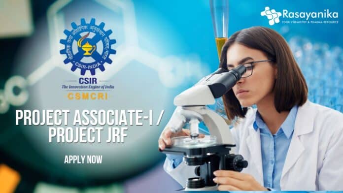 Project Associate-I / Project JRF CSMCRI