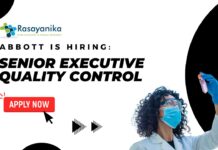 Abbott is Hiring: Senior Executive Quality Control – Apply Now