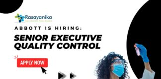Abbott is Hiring: Senior Executive Quality Control – Apply Now
