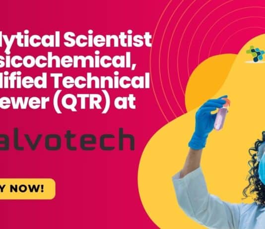 Analytical Scientist Physicochemical, Qualified Technical Reviewer (QTR) at Alvotech, Apply Now!