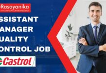 Assistant Manager - Quality Control Castrol India Hiring