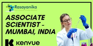 Associate Scientist - Kenvue (Mumbai, India) R&D Pharma