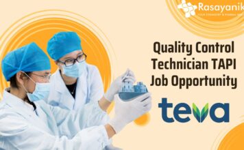 Quality Control Technician TAPI Job Opportunity