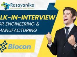 Biocon Biologics Walk-In Interview for Engineering & Manufacturing