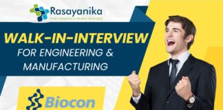 Biocon Biologics Walk-In Interview for Engineering & Manufacturing