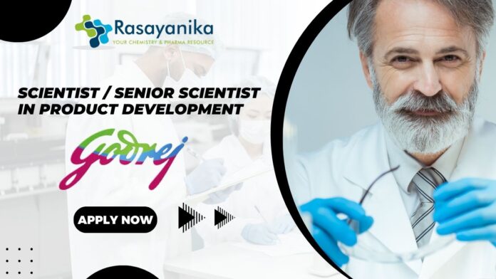 Scientist at Godrej Consumer Products Limited