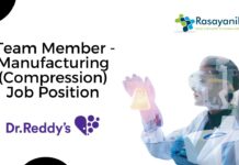 Team Member - Manufacturing (Compression) Job Position