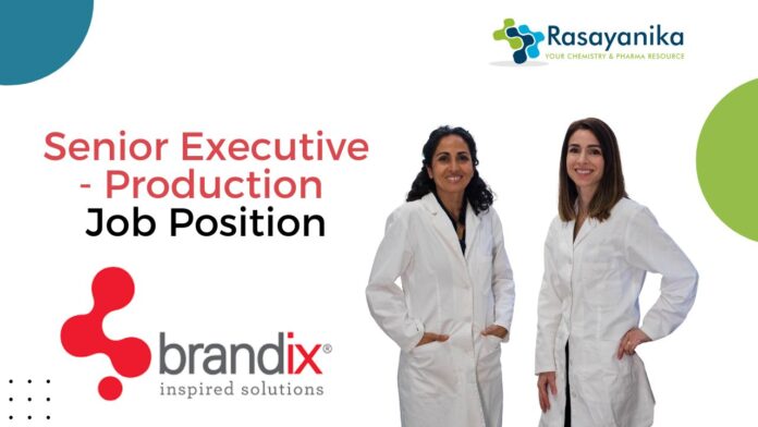 Senior Executive - Production Job Position