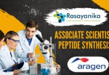 Associate Scientist - peptide synthesis - at Aragen Life Sciences