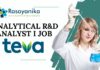 Analytical R&D Analyst I Job at Teva Pharmaceuticals – Apply Now