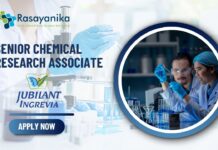 Senior Chemical Research Associate at Jubilant